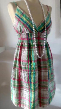 SUTHERLAND Maat 38 - 40 ( M ) Zomerjurk pasteltinten - nr. 1