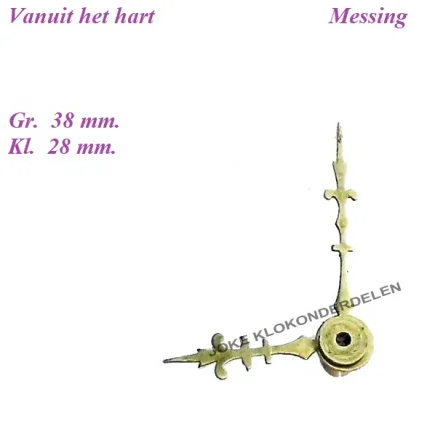 === Wijzers Franse pendule = oud === 38711