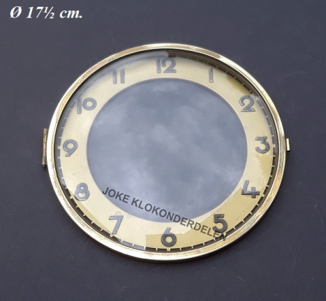 Pendule deur / wijzerplaat = bol glas = 40185