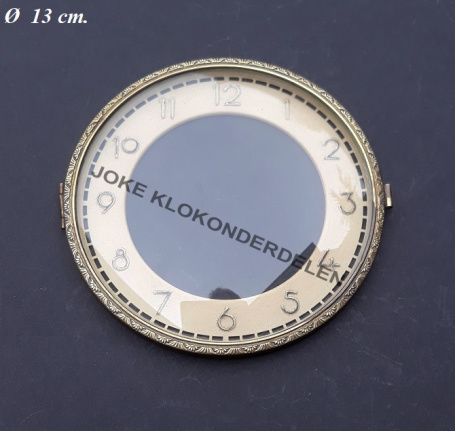 Pendule deur / wijzerplaat = bol glas = 40064