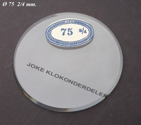 === Geslepen vlak helder glas = gebruikt === 40372