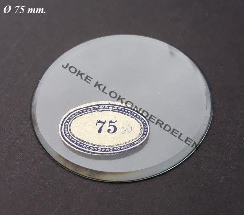 === Geslepen vlak helder glas = gebruikt === 40371