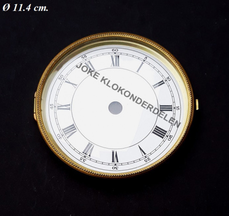 Pendule deur / wijzerplaat = bol glas = 40367