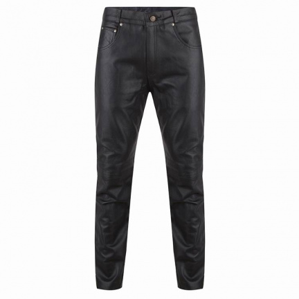 Heren leren broek model motor in maat 30 t/m 44 - nr. 1