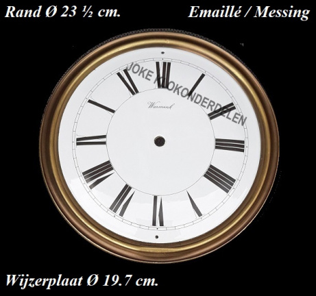 === Wijzerplaat + rand = Warmink = gebruikt === 40401