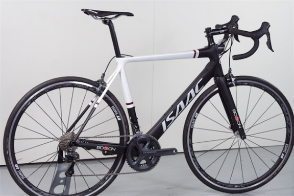 Isaac Boson Ultegra Racefiets 55cm Black-Wit