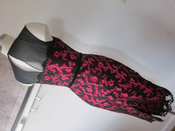 KAREN MILLEN Jurk met kant (ALS NIEUW; Mt. 38; WP380eur) - Afbeelding 3