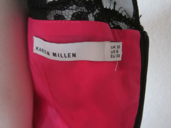 KAREN MILLEN Jurk met kant (ALS NIEUW; Mt. 38; WP380eur) - Afbeelding 8
