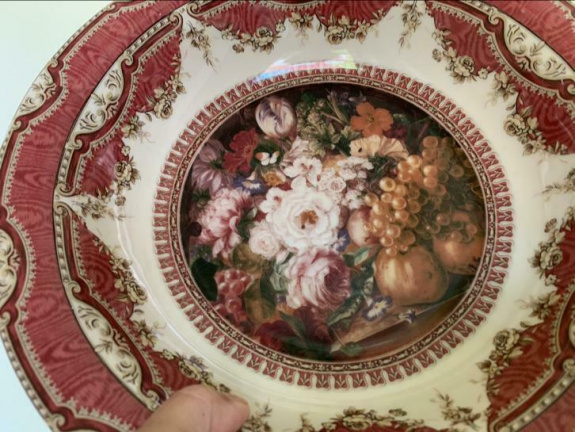 Een meer dan bijzonder romantisch lampetstel / gemerkt !! - Afbeelding 4