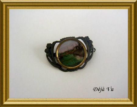 Oude kleine jugendstil broche : Hoek van Holland, Waterweg - Afbeelding 5