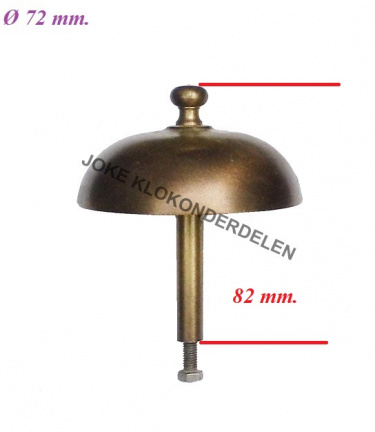 === Klok bel incl. steun = gebruikt === 40537 - Afbeelding 2