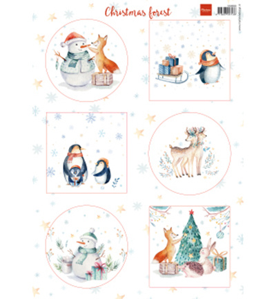 Marianne Design, knipvel, christmas forest, nr. VK9580 - nr. 1