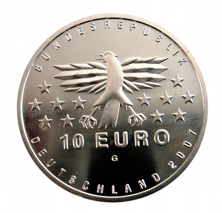 Duitsland,10 EURO, 2007 (G), Saarland, zilver .925 - Afbeelding 2