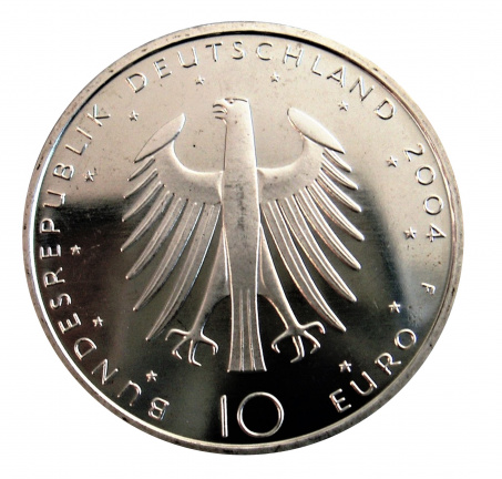 Duitsland 10 Euro, 2004, Eduard Mörike, zilver .925 - Afbeelding 2