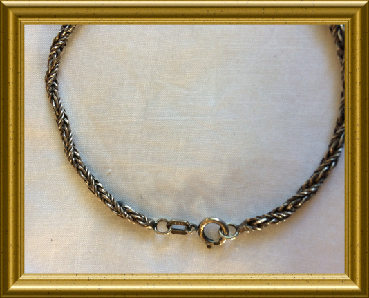 Oud gedraaid zilveren armbandje - nr. 1