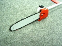 Benzine steelkettingzaag 1,6 Pk zagen z. Ladder ca. 4,5 m van