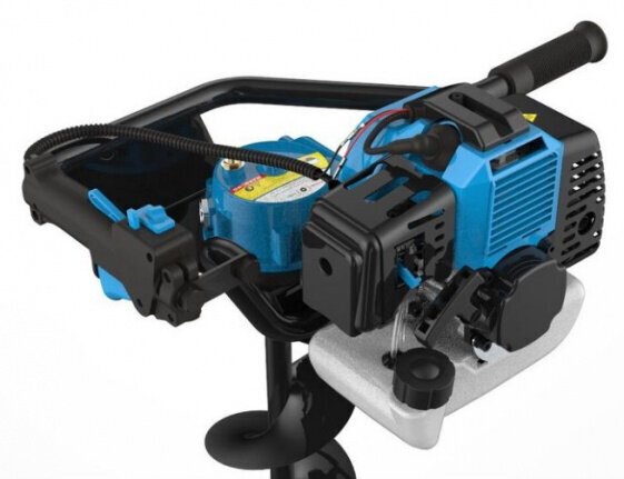 Motor- grondboor 3 Pk incl. 3 grondboren 100, 150 en 200 mm
