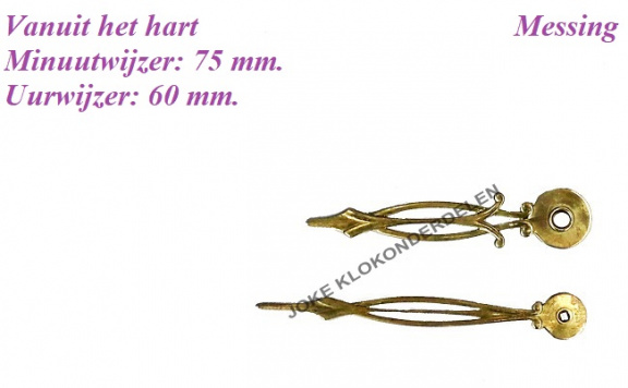 === Wijzers = pendule = gebruikt === 40654