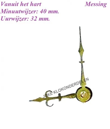 === Wijzers Franse pendule = oud === 40604