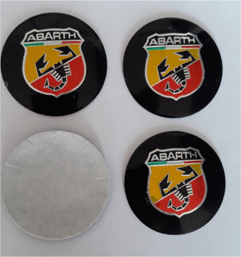 Fiat Naafdoppen "ABARTH" 56mm - nr. 1