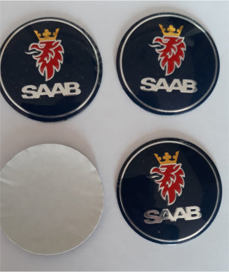 Saab Naafdoppen 56mm - nr. 1