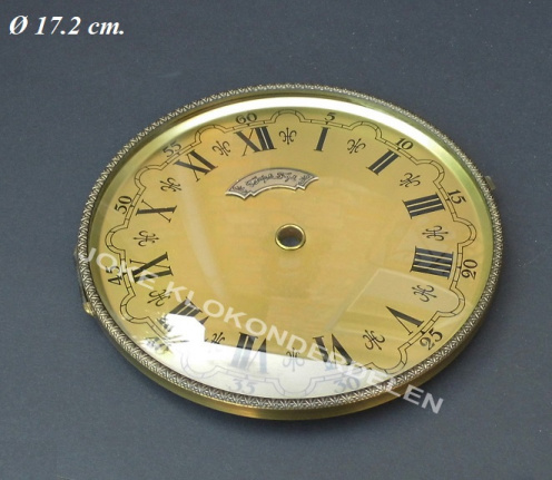 === Pendule deur / wijzerpl= bol glas = 40683