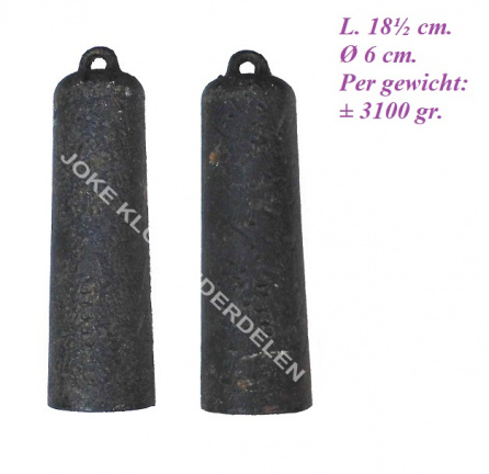 === 2 Klok gewichten = oud === 40680