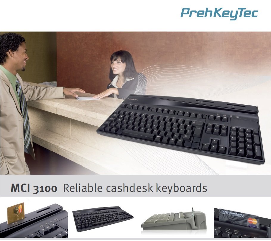 PrehKeyTec MCI 3100 POS keyboard with alphanumeric layout