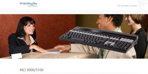 PrehKeyTec MCI 3100 POS keyboard with alphanumeric layout