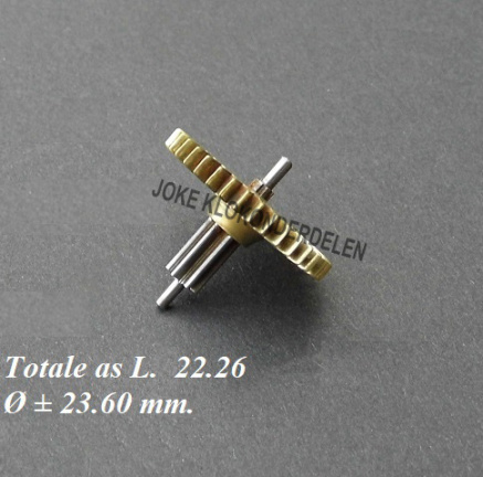 === Wisselrad= Engelse staande klok = oud === 40686