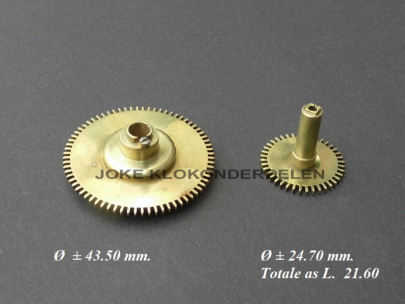 =Uurad / minuutrad = Engelse klok = 40685 - nr. 1
