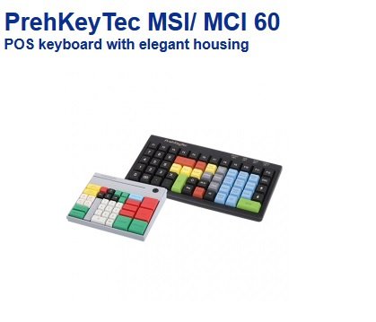 PrehKeyTec MSI 60 PrehKeyTec MSI 60 POS keyboard with elegant housing