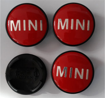 Mini Naafdoppen "Rood" 54mm - nr. 1