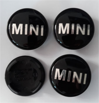 Mini Naafdoppen "Zwart" 54mm - nr. 1