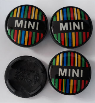 Mini Naafdoppen "Coloured" 54mm - nr. 1