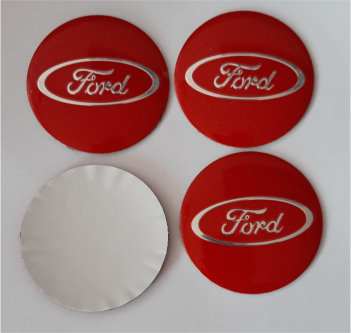 Ford Naafdoppen "Rood" 56mm - nr. 1