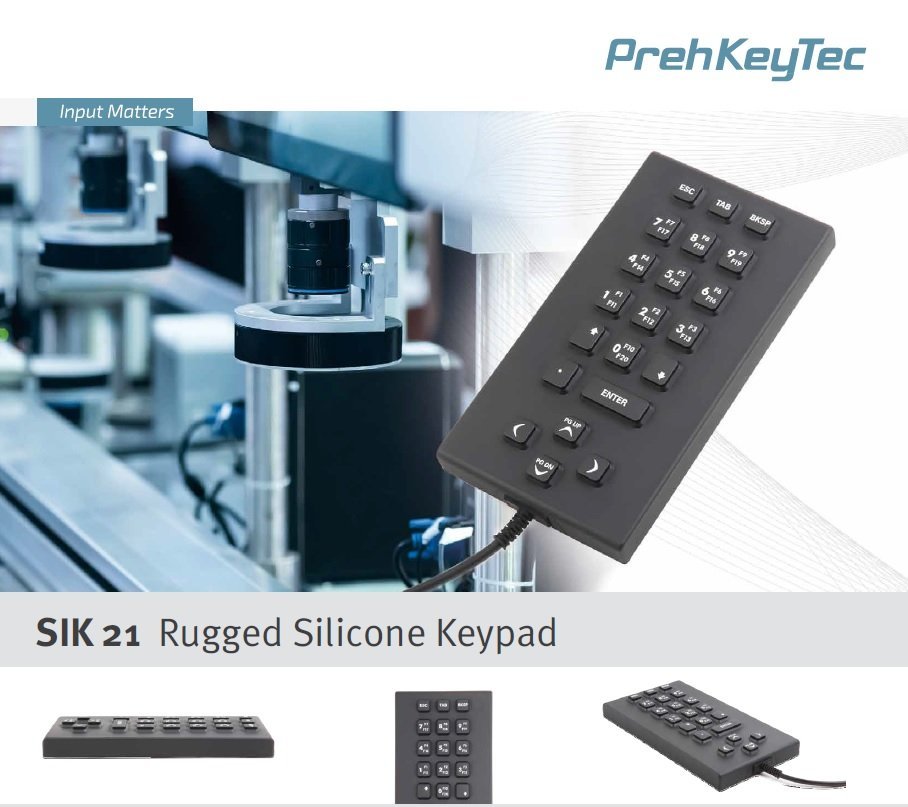 PrehKeyTec SIK 21 Rugged Silicone Keypad