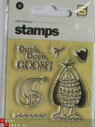 OP=OP Basic grey clear stempel duck
