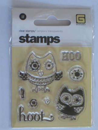 OP=OP Basic grey clear stempel owls