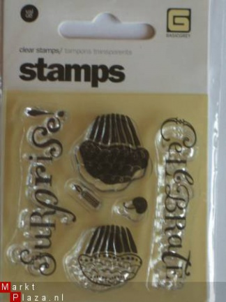 OP=OP Basic grey clear stempel celebrate