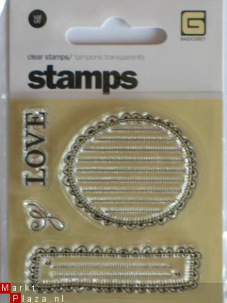 OP=OP Basic grey clear stempel journaling