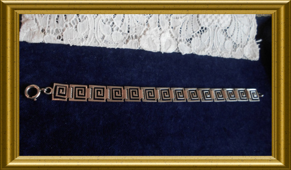 Mooie zilveren armband // vintage silver bracelet - Afbeelding 3