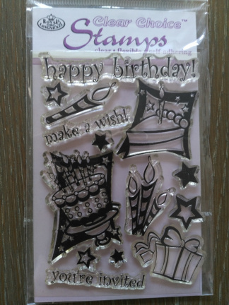 OP=OP Royal langnickel clear stempel happy birthday