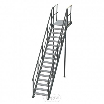Bordestrap Platformtrap Industriële Trap 2800x800