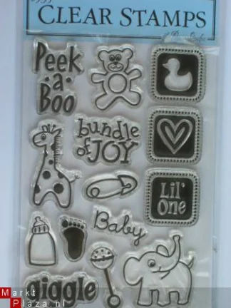 OP=OP the paper studio clear stempel baby