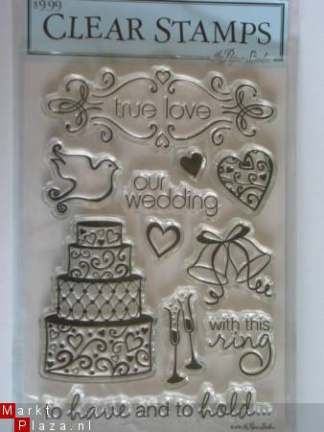 OP=OP the paper studio clear stempel wedding