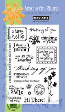OP=OP Hero arts clear stempel thinking of you