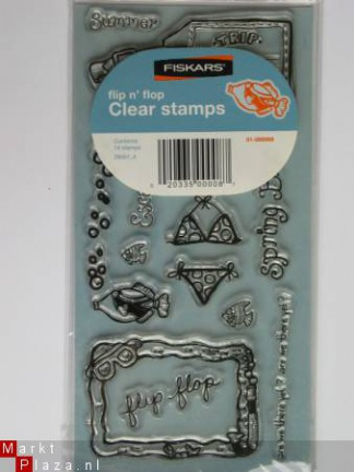 OP=OP Fiskars clear stempel flip n' flop