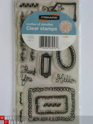 OP=OP Fiskars clear stempel doodles