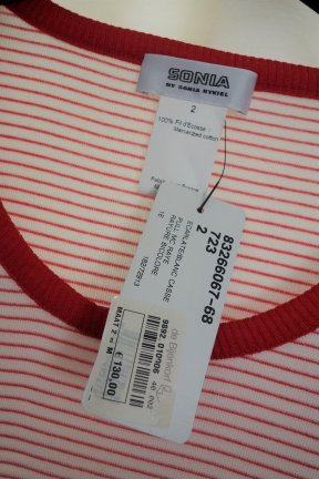 SONIA RYKIEL chique truitje (NIEUW met label; Mt. 2; WP130euro) - Afbeelding 2